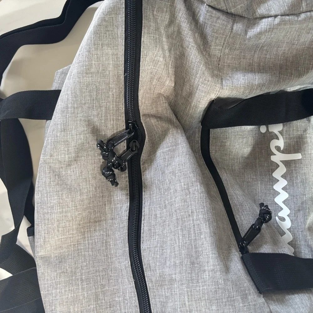 Champion Gray & Black Duffel Bag with Logo